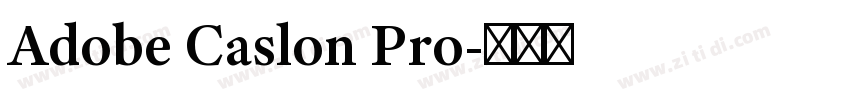 Adobe Caslon Pro字体转换
